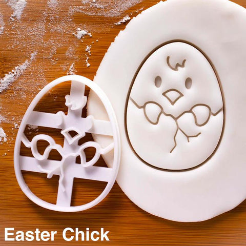 Easter cake Bunny Egg Cookie Embosser Mold Chick-HA00620-Veeddydropshipping