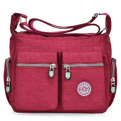 nylon shoulder crossbody bags solid  versatile fashion crossbody  women-BS00145-Veeddydropshipping