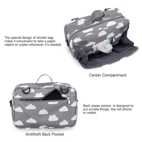 New Style Waterproof Diaper Bag Large Capacity Mommy Travel Bag-TB00224-Veeddydropshipping