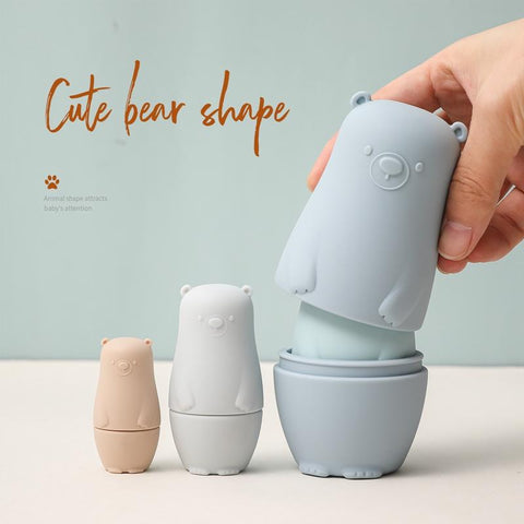 Silicone Matryoshka Stacking Toy Russian Nesting Dolls Baby Montessori-TB00509-Veeddydropshipping