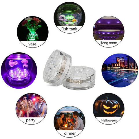10leds RGB Submersible Light Underwater LED Night Light Swimming Pool-TI00993-Veeddydropshipping