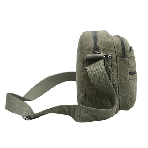 Shoulder Bag Canvas Outdoor Simple Wild Diagonal Unisex Single-BS00410-Veeddydropshipping