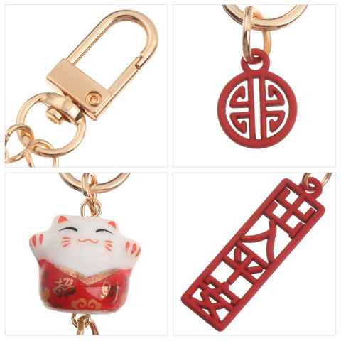 Bag Pendant Decoration Accessory Cartoon Fortune Cat-BS00761-Veeddydropshipping
