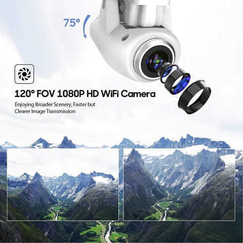 Potensic T25 GPS Drone With 1080P HD Camera RC FPV Quadcopter WiFi Live Video-TB01419-Veeddydropshipping
