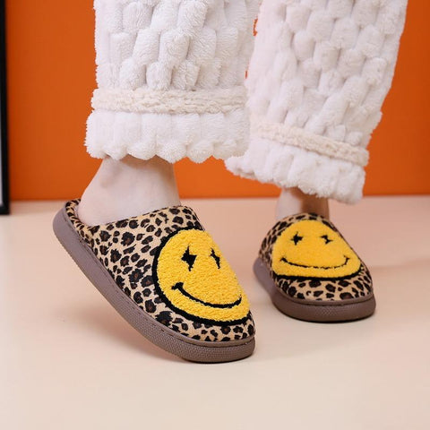 Fleece Cotton Shoes Winter Short Plush Slippers Couple-BS01225-Veeddydropshipping