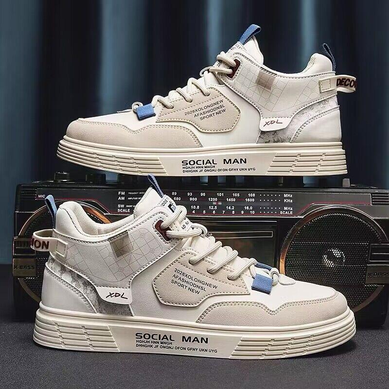 Men Trend Korean Version Lace Up Student Casual Shoes-BS01351-Veeddydropshipping