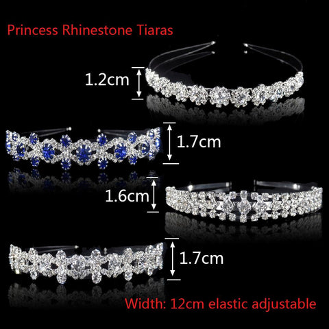 Bridal Princess Tiara Crown Elegant Hairband Pearl Crystal  -JW00537-Veeddydropshipping