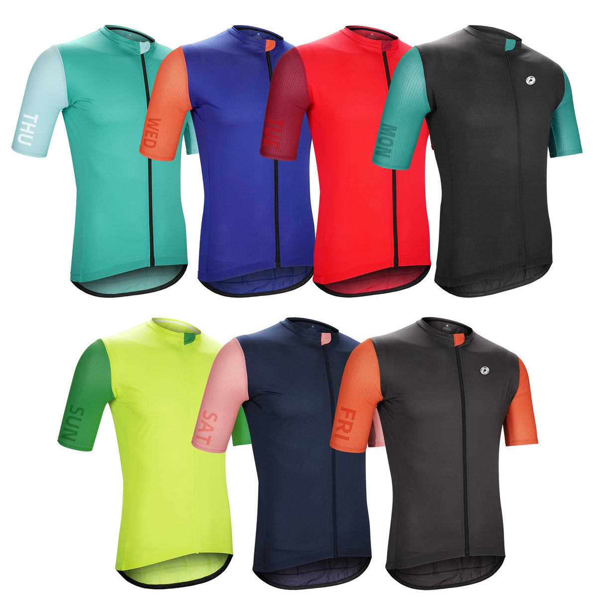 Cycling Jersey Pro Team 7 Days Weekly Cycling Jersey Men Women Anti-UV UVB Quick -OS01203-Veeddydropshipping
