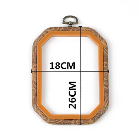 Rubber Imitate Wood Hoop Circle-HA00104-Veeddydropshipping