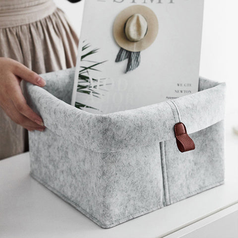 Nordic Felt Storage Basket Living Room Tea Table-HA00787-Veeddydropshipping