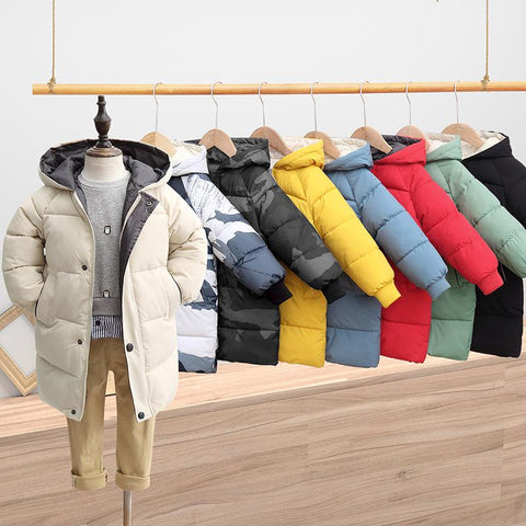 Winter Children Boy Camouflage Down Jacket Outerwear Clothes-Veeddydropshipping