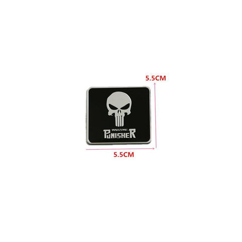 Aluminum Punisher Car Sticker Emblem Badge-AM00938-Veeddydropshipping