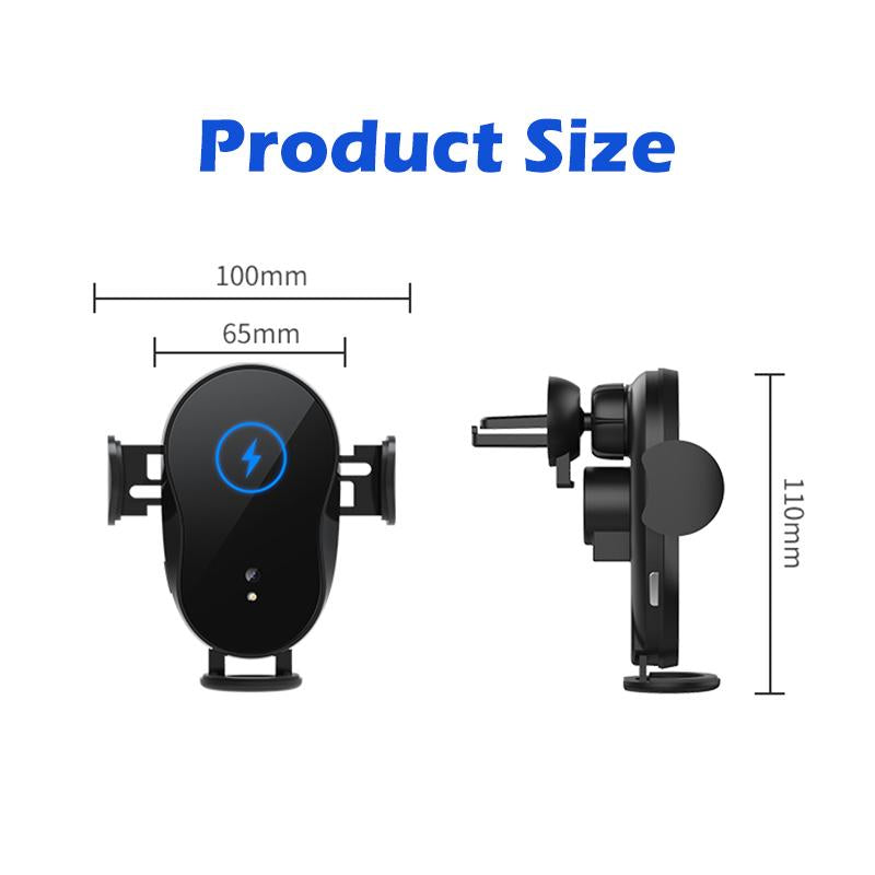 Wireless Car Charger Mount Auto-Clamping Fast Charging-Veeddydropshipping