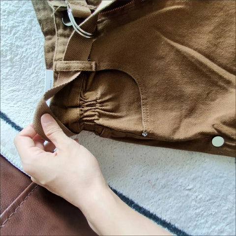 Vintage Cargo Jeans Women Shorts-WF00639-Veeddydropshipping