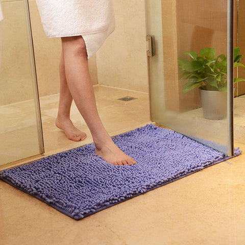 Chenille Bath Mat Bathroom Rug Carpet-HA00472-Veeddydropshipping