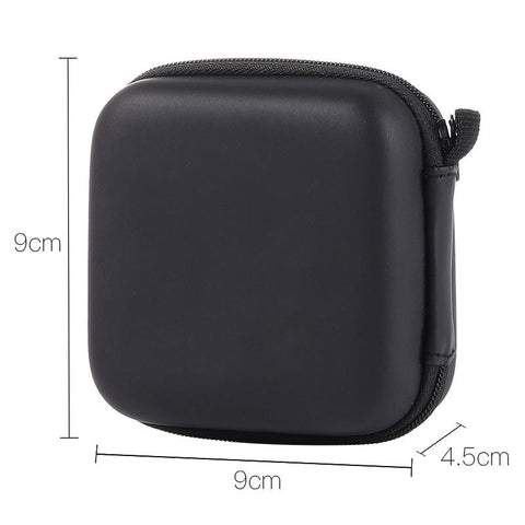 Headphone Case Bag with Lanyard Earphone Box Storage for Memory Card Headset USB Cable-PA00861-Veeddydropshipping