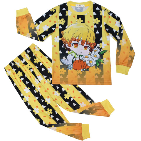 Slayer big children&#39;s home service long-sleeved pajamas two-piece-MF01629-Veeddydropshipping
