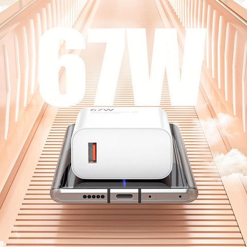 67W Super Fast Charging Super Flash Charging Mobile Phone Charger 5V5A European-PA00056-Veeddydropshipping
