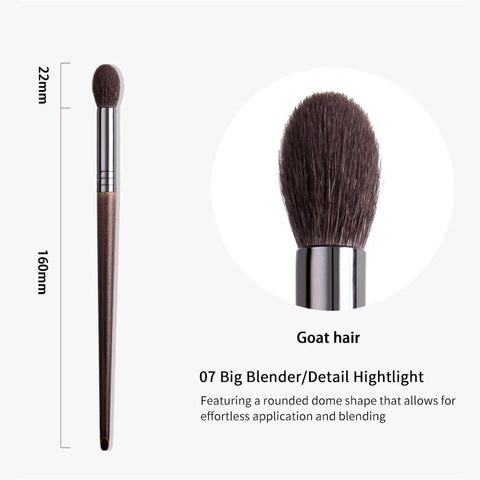 Large Blending Brush Goat Hair Makeup Brushes-BH00749-Veeddydropshipping