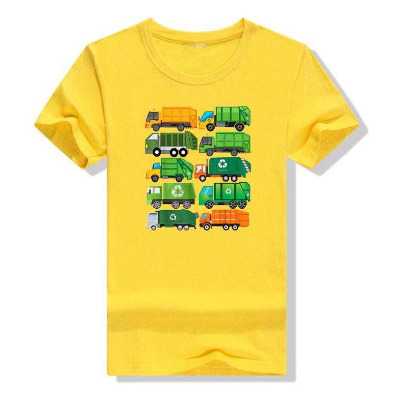 Garbage truck recycling day garbage sorting Beautiful clothing pattern T-shirt-Veeddydropshipping