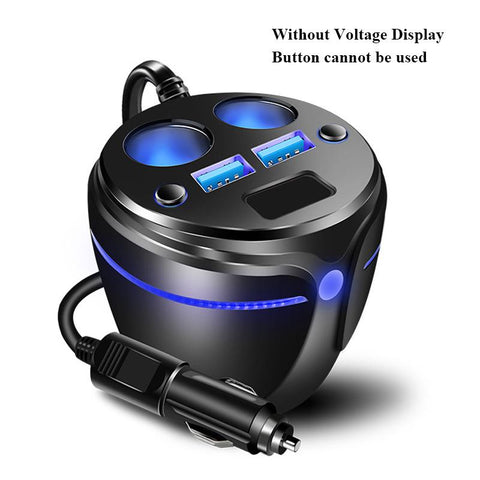 120W Car Charger for Cigarette Lighter 2-Sockets-PA01135-Veeddydropshipping