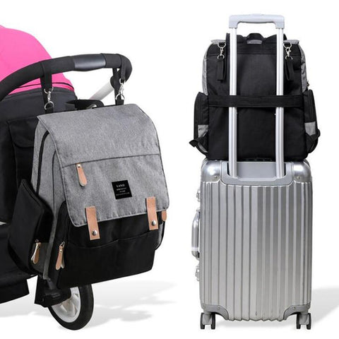 Authentic LAND Mommy Diaper Bags Backpacks Mother Large Capacity-TB00202-Veeddydropshipping