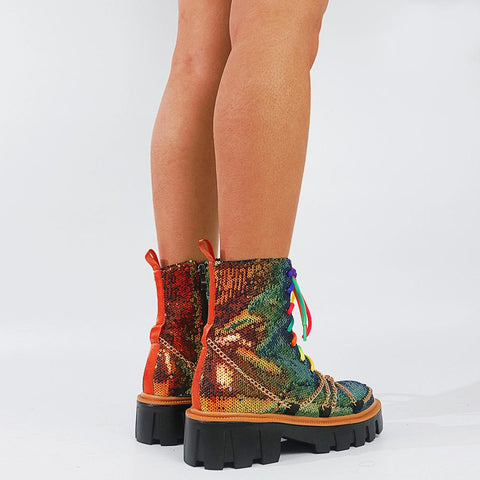 Trendy Fashion Platform Shoes Women&#39;s Boots-BS01015-Veeddydropshipping