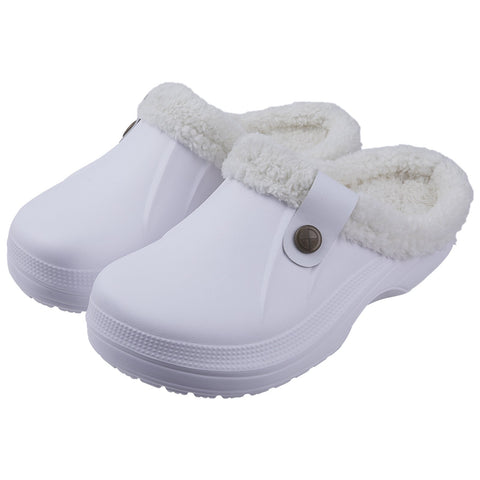 Shoes Soft Waterproof EVA Plush Slippers Female Clogs-BS01230-Veeddydropshipping