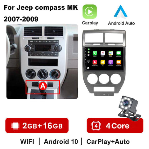 For Dodge Caliber Jeep Compass 1 MK Patriot 2006 - 2010 Car-AM00664-Veeddydropshipping