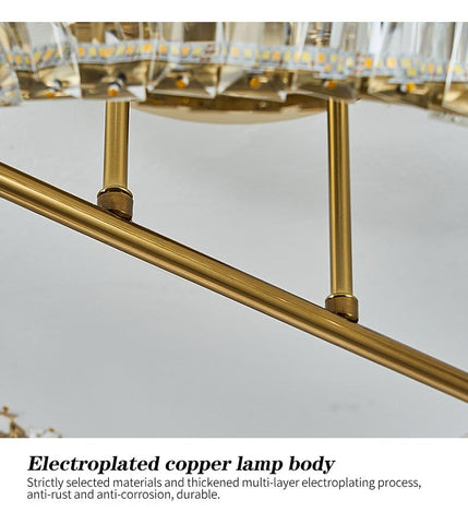 Luxury Crystal Ceiling Lamps Stainless LED-TI00278-Veeddydropshipping