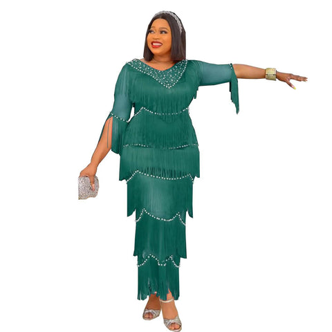 Plus Size African Party Dresses for Women-WF01698-Veeddydropshipping