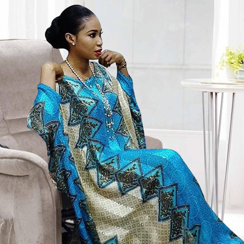 African Maxi Dresses For Women-WF01517-Veeddydropshipping