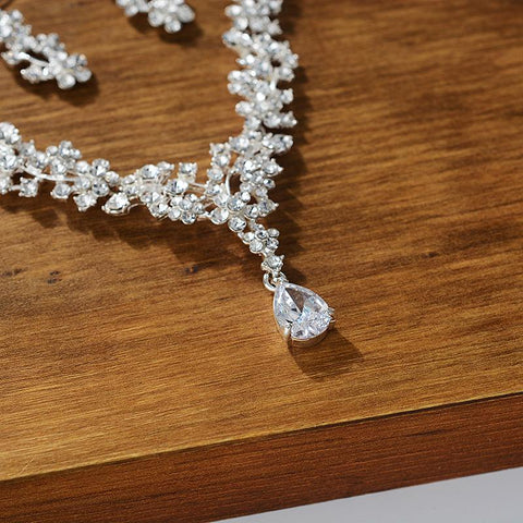 Stud Earring Fashion Jewelry set for Women Bridal -JW00344-Veeddydropshipping
