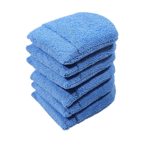 2pcs/6pcs Soft Microfiber Car Wax Applicator Mitts Polishing Sponge-AM00473-Veeddydropshipping
