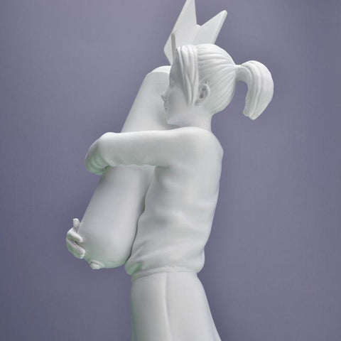 Ornament Realistic Modern Sculpture Girl Hugging-HA00326-Veeddydropshipping