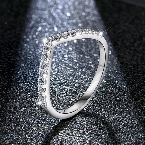 925 Moissanite Diamond Rings Jewelry Women Engagement -JW00026-Veeddydropshipping