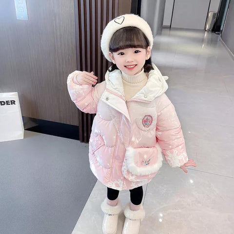 Girls Winter Thermal Padding Jackets and Coats Child Warm Outerwear for Girls-TB01243-Veeddydropshipping