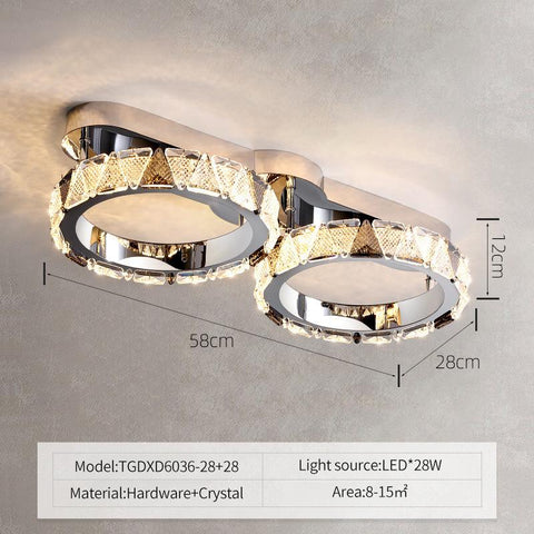 Modern Luxury LED Ceiling Lights Crystal-TI00267-Veeddydropshipping