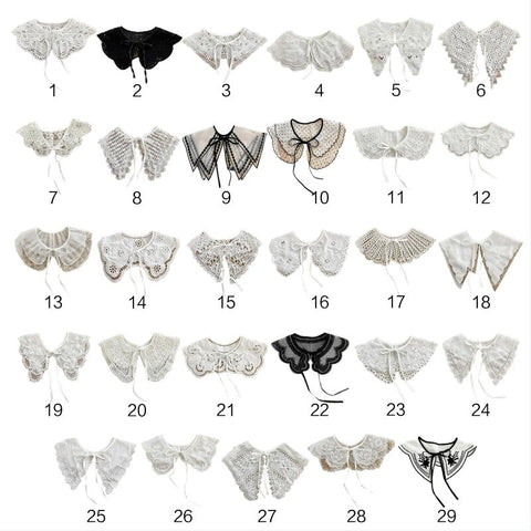 Women Girls Detachable Collar Shawl-WF01273-Veeddydropshipping