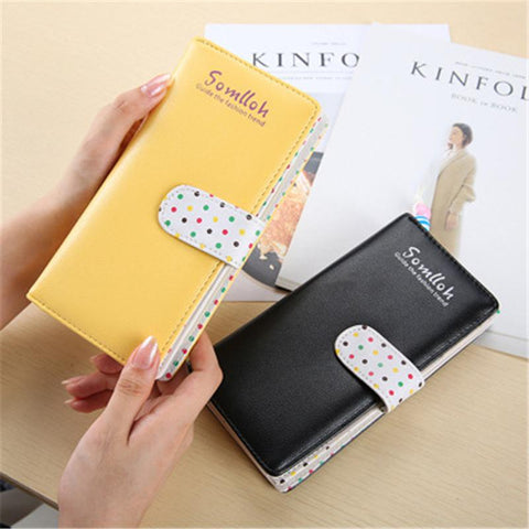 Buckle Zipper Female Cute Colourful Coin Purse Card Holder-BS00218-Veeddydropshipping