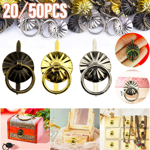 Bronze Knobs Small Ring Pulls-HA00076-Veeddydropshipping