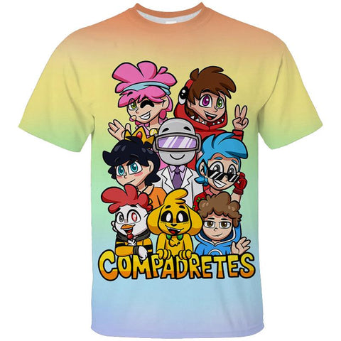 Children 3D Cartoon Tee Tops Kawaii O-Neck-MF00181-Veeddydropshipping
