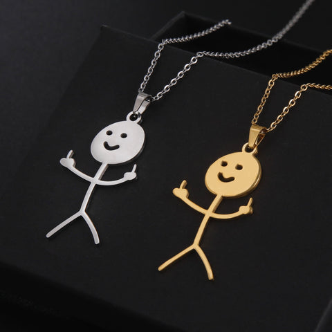 Stainless Steel Hip Hop Pendant Necklaces for Women -JW01269-Veeddydropshipping