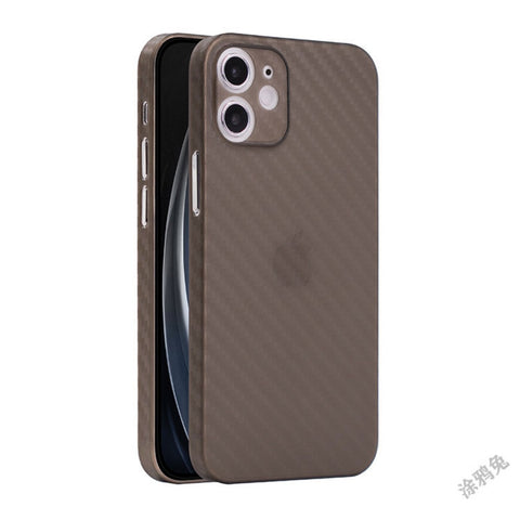 ultra thin 0.3mm PP carbon fiber pattern all-inclusive mobile phone case for iphone-PA00189-Veeddydropshipping