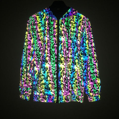 Reflect Light Workout Coats Techwear Harajuku Night-MF01138-Veeddydropshipping