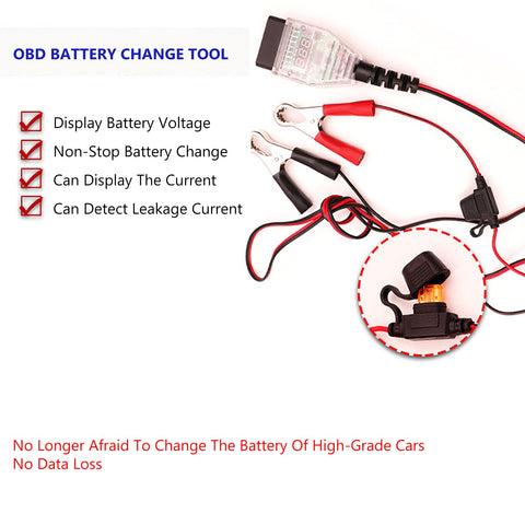 OBD Automotive Battery Replacement Tool Memory Saver Connector-AM00275-Veeddydropshipping