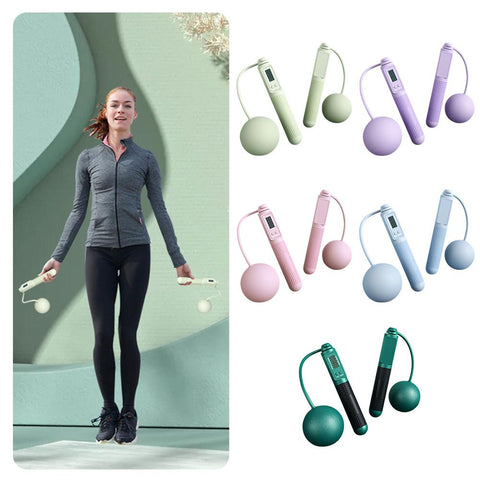 Silicone Counting Skipping Rope with Counter Portable-OS01480-Veeddydropshipping