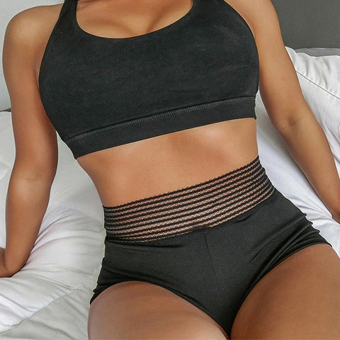 High Waist Sexy Women's Sports Shorts Athletic Gym Workout Fitness Yoga -OS00862-Veeddydropshipping