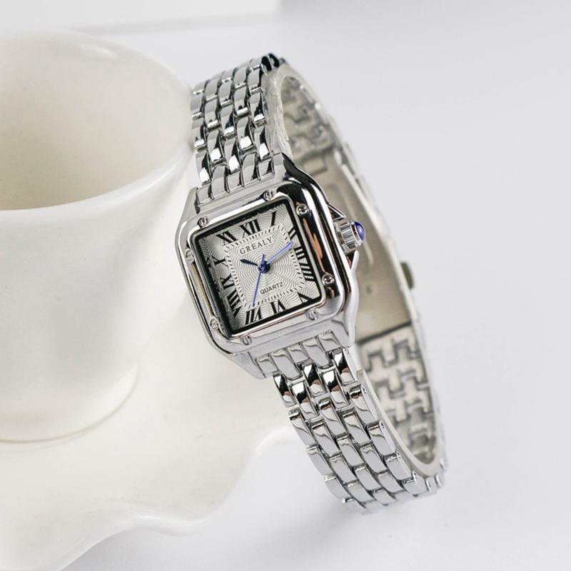Fashion Square Watches Quartz Wristwatch Classic Silver Simple -JW00982-Veeddydropshipping