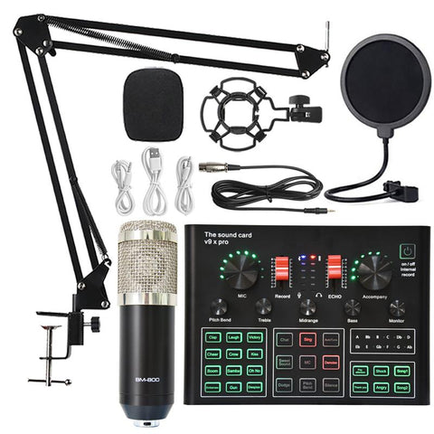 Bm 800 Microphone Sound Card Professional Studio Condenser Wireless Microphone -CE01255-Veeddydropshipping